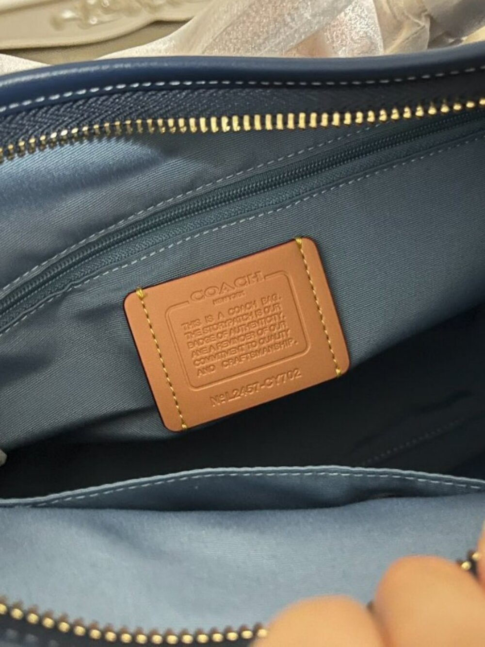 Coach Laurel CY702 Denim Shoulder Crossbody Bag. - Picture 9 of 9